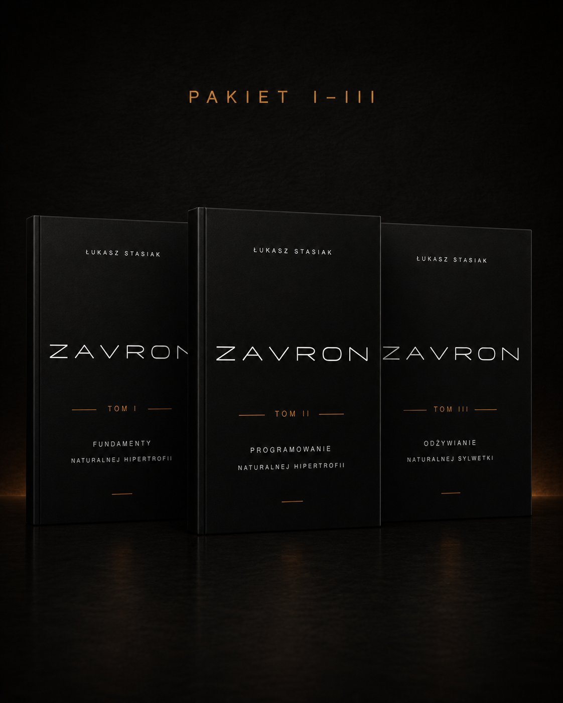 Realistyczny mockup Pakietu I–III Biblioteki ZAVRON