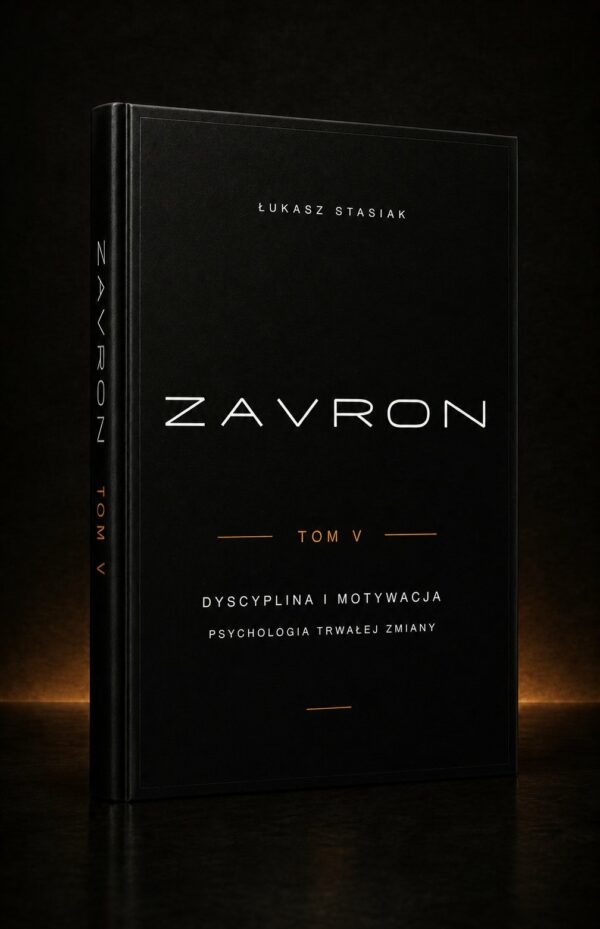 Realistyczny mockup ZAVRON — Tom V